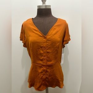 Liz Claiborne medium orange top